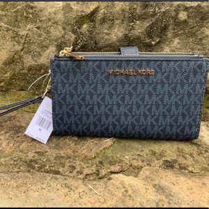 Michael Kors Admiral Double ZIP Wristlet NWT